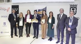 Almudena Maíllo en la entrega de los premios Madrid Acoge y Hermestur