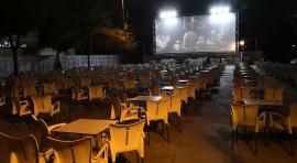 En la imagen, la distribución de mesas del cine de La Bombilla. Foto. Fescinal