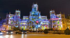 En el "videomapping" interactivo de Cibeles participaron 35.000 personas©Lukasz Michalar/Madrid Destino