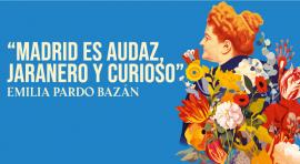 Cartel del centenario de Emilia Pardo Bazán