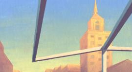 En la portada de abril de eme21magazine, Kike de la Rubia recrea un amanecer de un domingo con el montaje de los puestos en El Rastro