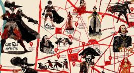 Mapa cultural ilustrado 'El Madrid de Alatriste'