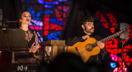 Dolores Montoya Rodríguez ‘Lole’ y Manuel Molina Jiménez fueron los protagonistas del espectáculo de la artista sevillana©Lukasz Michalak-Madrid Destino