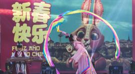 Danza de la Diosa Chang’E, interpretada por la coreógrafa y bailarina de danza clásica china Ruan Xiaoxiao