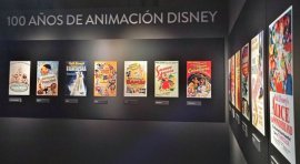 Carteles de películas Disney recogidos en la exposición