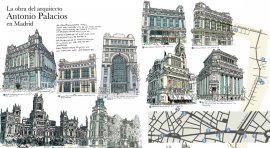 Mapa Cultural Ilustrado 'Antonio Palacios por Madrid'
