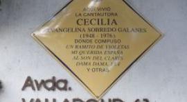 Madrid recuerda la figura de Cecilia con una placa conmemorativa