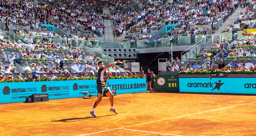Fans will be able to enjoy the tennis of Carlos Alcaraz, one of the players set to compete in the 2023 Mutua Madrid Open©Álvaro López-Madrid Destino