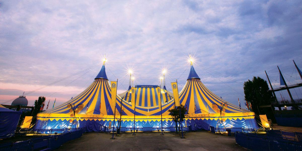 La carpa del Cirque du Soleil en el  Escenario Puerta del Ángel ©Cirque du Soleil