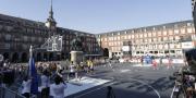La Plaza Mayor acoge la presentación de la Selección Española de Baloncesto que participó en la Copa del Mundo 2014