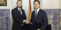 Firma del acuerdo de Madrid y Seúl 
