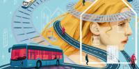 En una doble página de 'eme21magazine', Beatriz Ramo  ilustra en Naranjalidad su visión del confinamiento