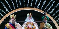 Melchor, Gaspar y Baltasar se han dirigido a los madrileños en una gala que ha contado con la magia de Jorge Blass. ©Lukasz Michalar/Madrid Destino