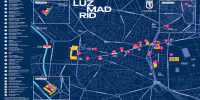 El mapa de la ciudad de Madrid se llena de luz durante los tres días de celebración del festival
