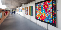 En las exposiciones se pueden ver más de 40 obras de Patchwork y tendrán lugar sorteos y otras actividades©Ávaro López/Madrid-Destino