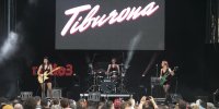 Las chicas de Tiburona actuaron ayer en las fiestas de San Isidro. Ganaron el primer premio Rock Villa de Madrid©Kines-Madrid Destino