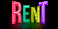 Logotipo de la versión del musical ‘Rent’ de Outcast Producciones
