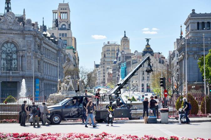 Rodaje de la superproducción 'Way Down' de Jaume Balagueró en Madrid © José Haro