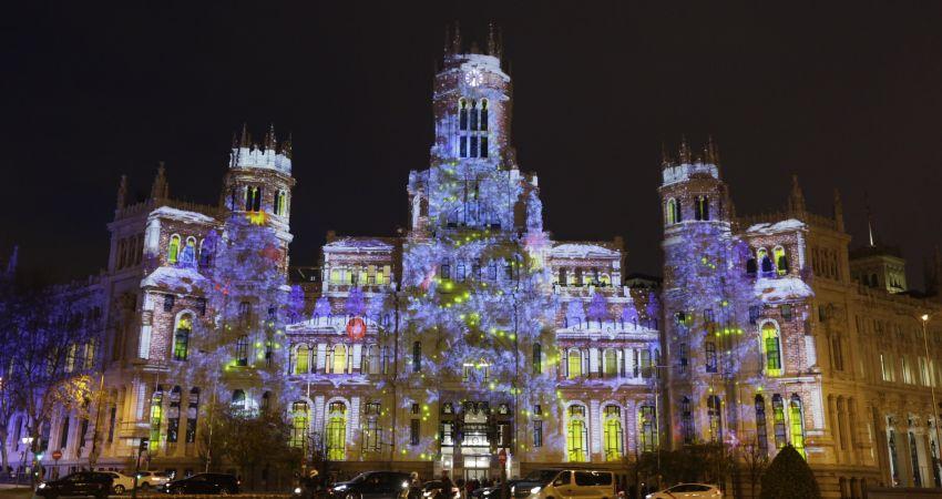 Los madrileños podrán participar desde casa en el ‘videomapping’ de la fachada del Palacio de Cibeles