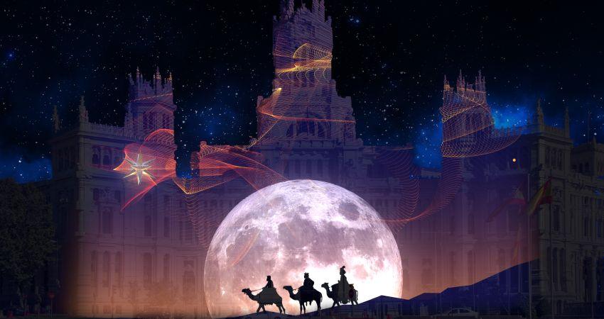 Videomapping en la fachada del Palacio de Cibeles
