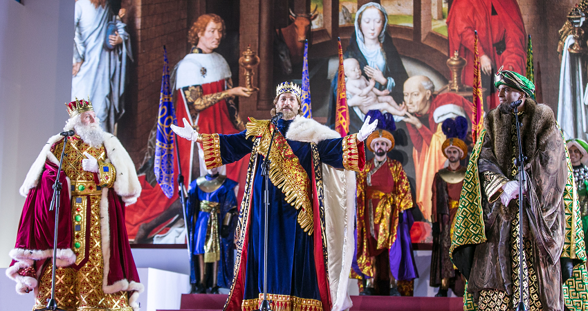 Melchor, Gaspar y Baltasar han afirmado que es un privilegio vivir en una ciudad como Madrid, en cuyo cielo brillan las estrellas©Lukasz Michalar-Madrid Destino