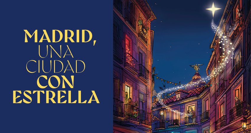 Nuevo cartel de la Navidad en Madrid diseñado por el ilustrador Polinho Trapalleiro