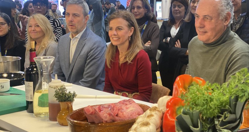 Maíllo en Madrid Fusión, durante el taller en torno al rabo de toro