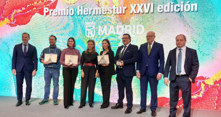 La concejala delegada de Turismo, Almudena Maíllo, en la entrega de los premios Hermestur