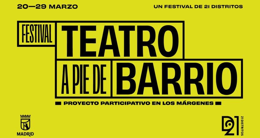 Cartel del Festival 'Teatro a pie de barrio'