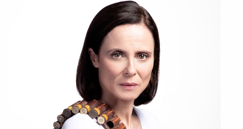 Detalle del cartel de Malquerida, protagonizada por Aitana Sánchez-Gijón, en el Teatro Español © Javier Naval