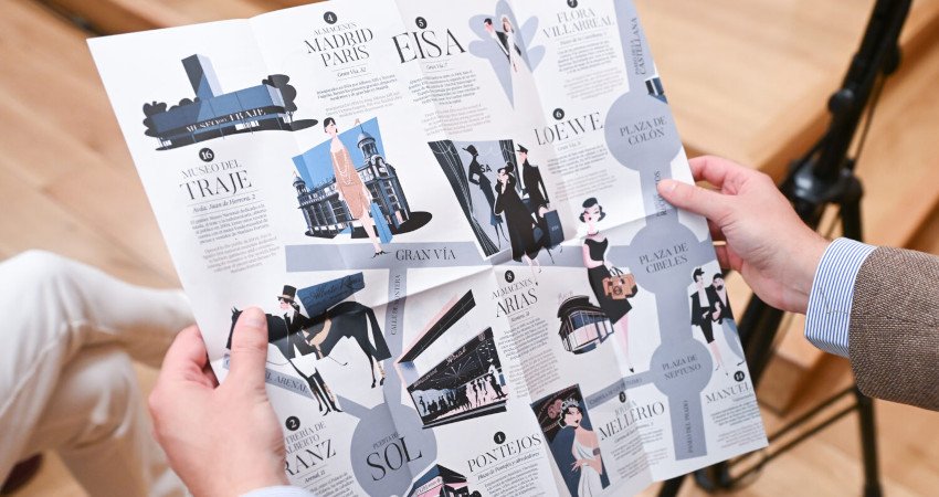 Mapa cultural ilustrado ‘El Madrid de la moda’