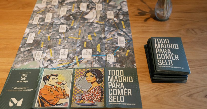 Mapa ilustrado 'Todo Madrid para comérselo'