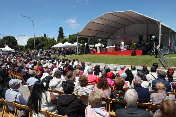 Imagen de archivo de la celebración de una eucaristía en San Isidro