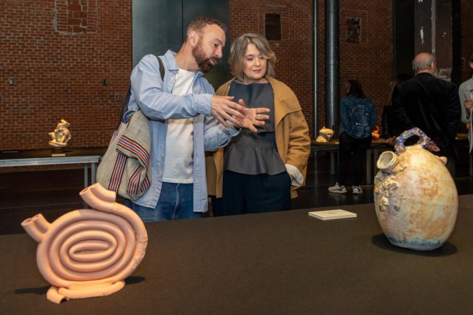 Imagen de la inauguración de ‘El botijo revisitado’ en la Central de Diseño de Matadero Madrid