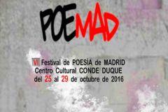 Mañana comienza la VI edición de PoeMaD en el centro cultural Conde Duque