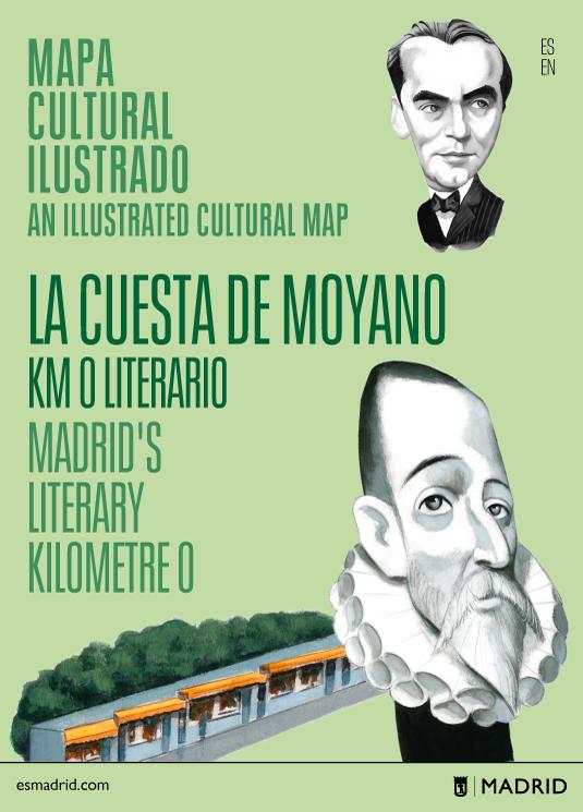 Mapa cultural ilustrado ‘La Cuesta de Moyano, Km 0 literario’