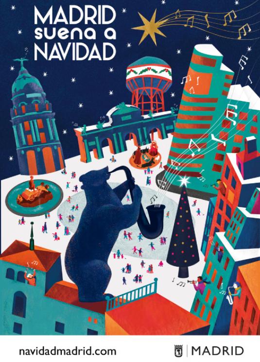 Cartel Navidad Navidad 2019©Irene Blasco. Madrid Destino