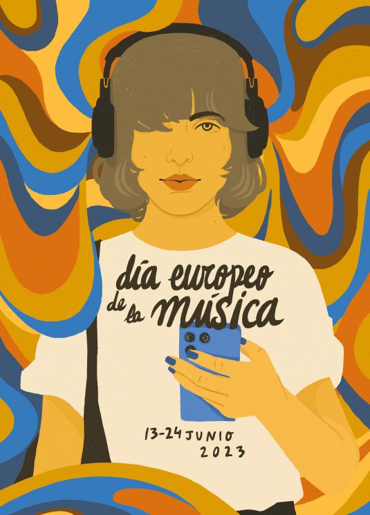 Ana Müshell es la ilustradora del cartel del Día Europeo de la Música 2023