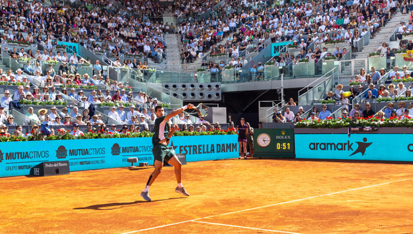 Fans will be able to enjoy the tennis of Carlos Alcaraz, one of the players set to compete in the 2023 Mutua Madrid Open©Álvaro López-Madrid Destino